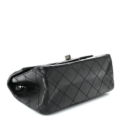 Chanel Aged Calfskin Quilted 2.55 Reissue Mini Flap So Black 4 of 9