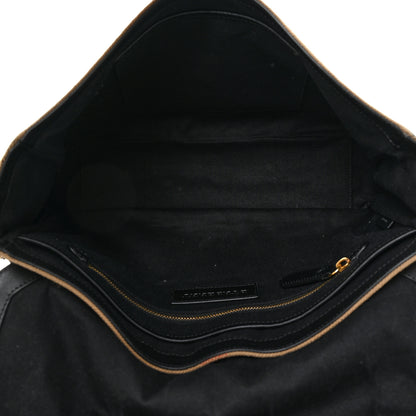 Burberry Canvas Mega Check Large Baildon Messenger Bag Black 14 of 21