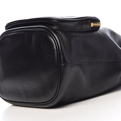 Prada Glace Calfskin Embossed Bucket Bag Black 9 of 10