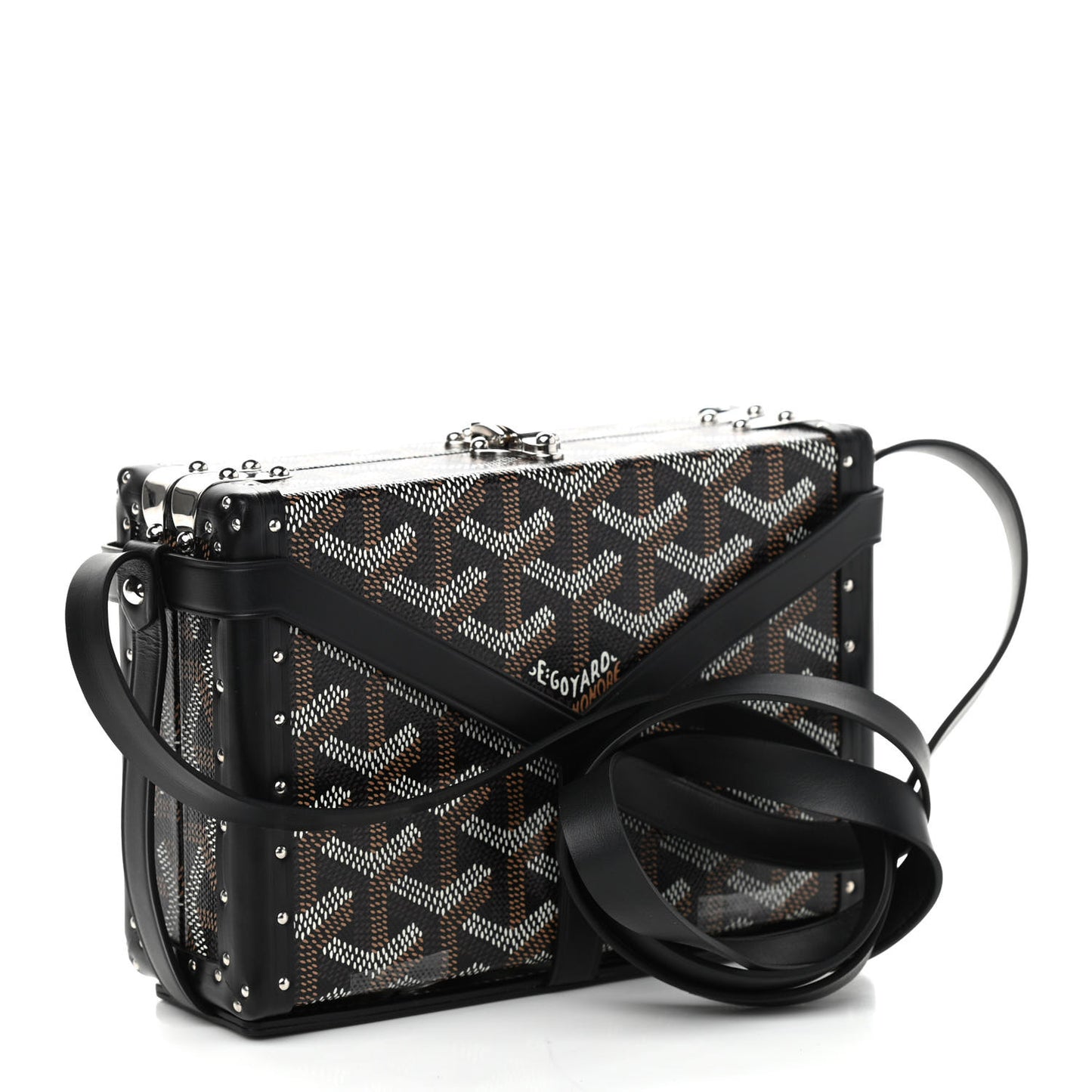 Goyardine Minaudiere Trunk Bag Black