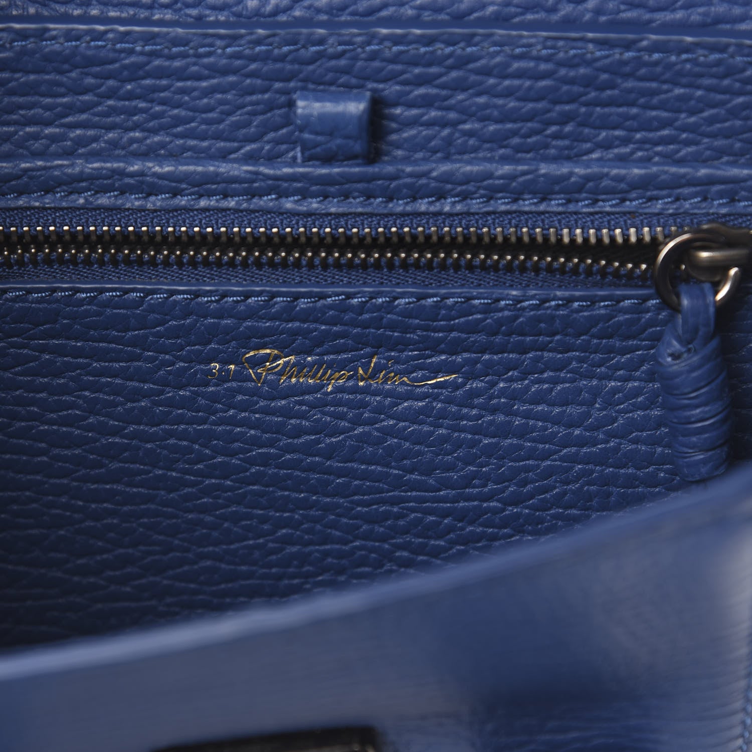 3.1 Phillip Lim 3.1 Textured Calfskin Mini Pashli Satchel Cobalt 6 of 11