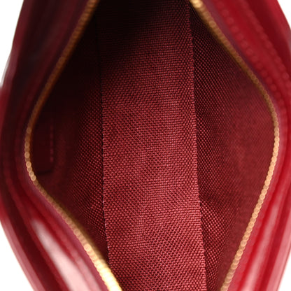 Gucci Calfskin Monogram Mini Moon Side Shoulder Bag Rosso Ancora Red 5 of 9