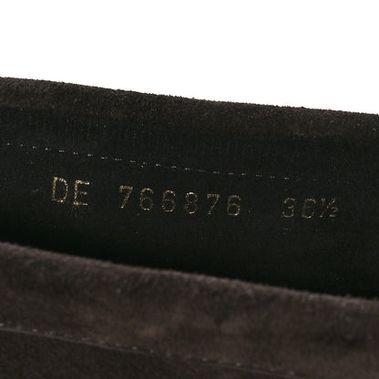Saint Laurent Suede Le Loafer Penny Slippers 36.5 Dark Chocolate 8 of 9