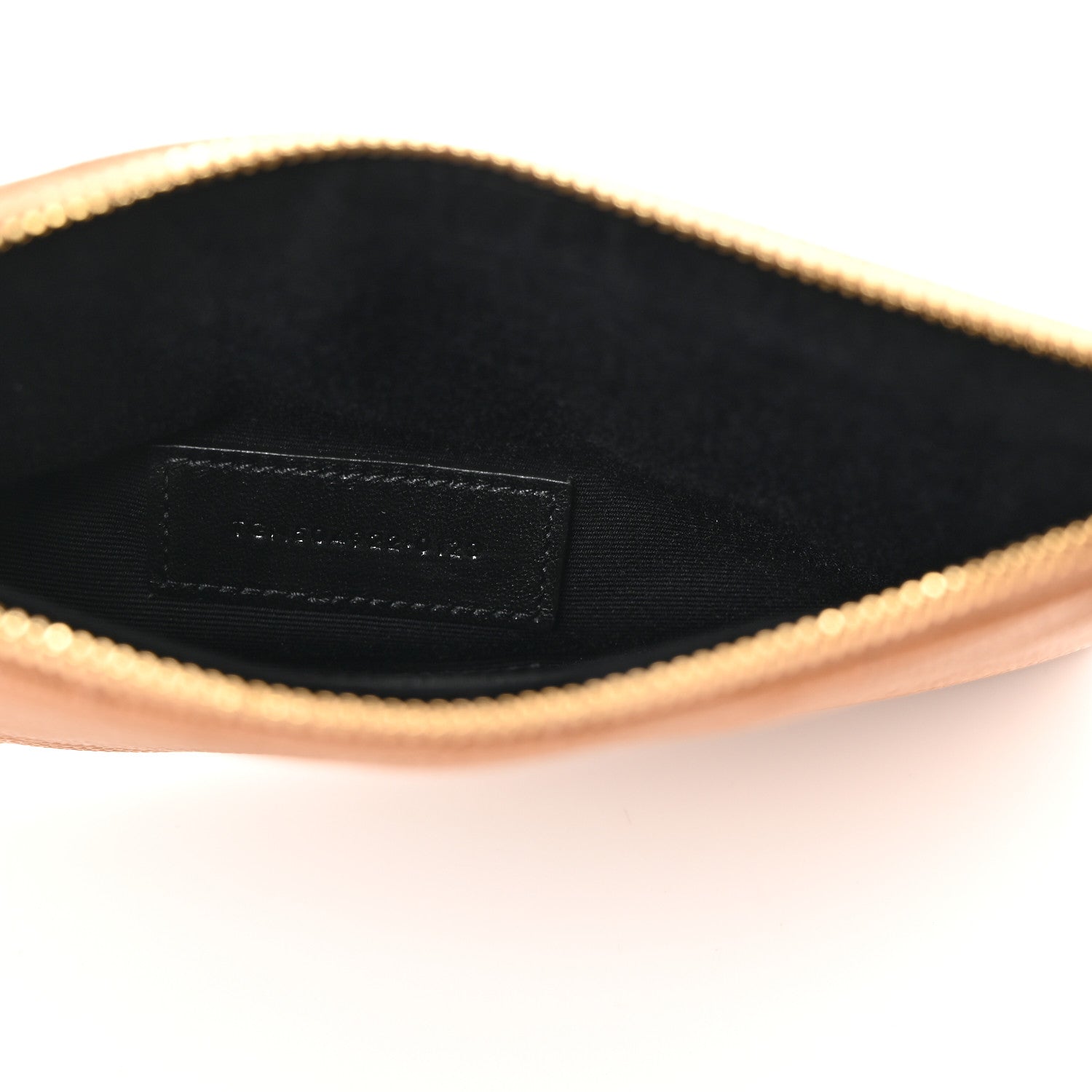 Saint Laurent Grain De Poudre Chevron Monogram Bill Pouch Dune 5 of 8