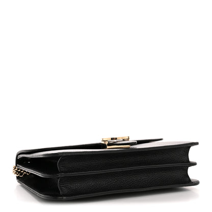 Gucci Dollar Calfskin Interlocking G Shoulder Bag Black 4 of 14