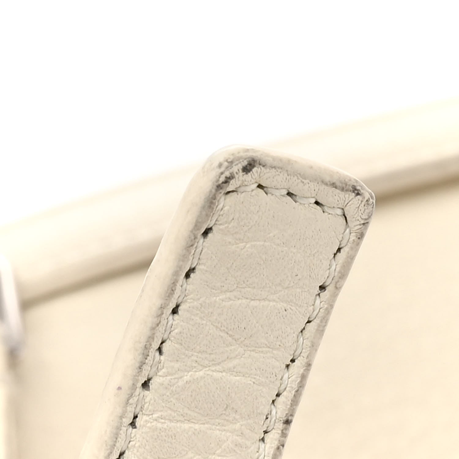 Loro Piana Grained Calfskin L19 Extra Pocket Pouch Whisper White 13 of 14