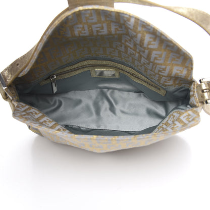 Fendi Metallic Zucchino Baguette Gold Silver 5 of 9