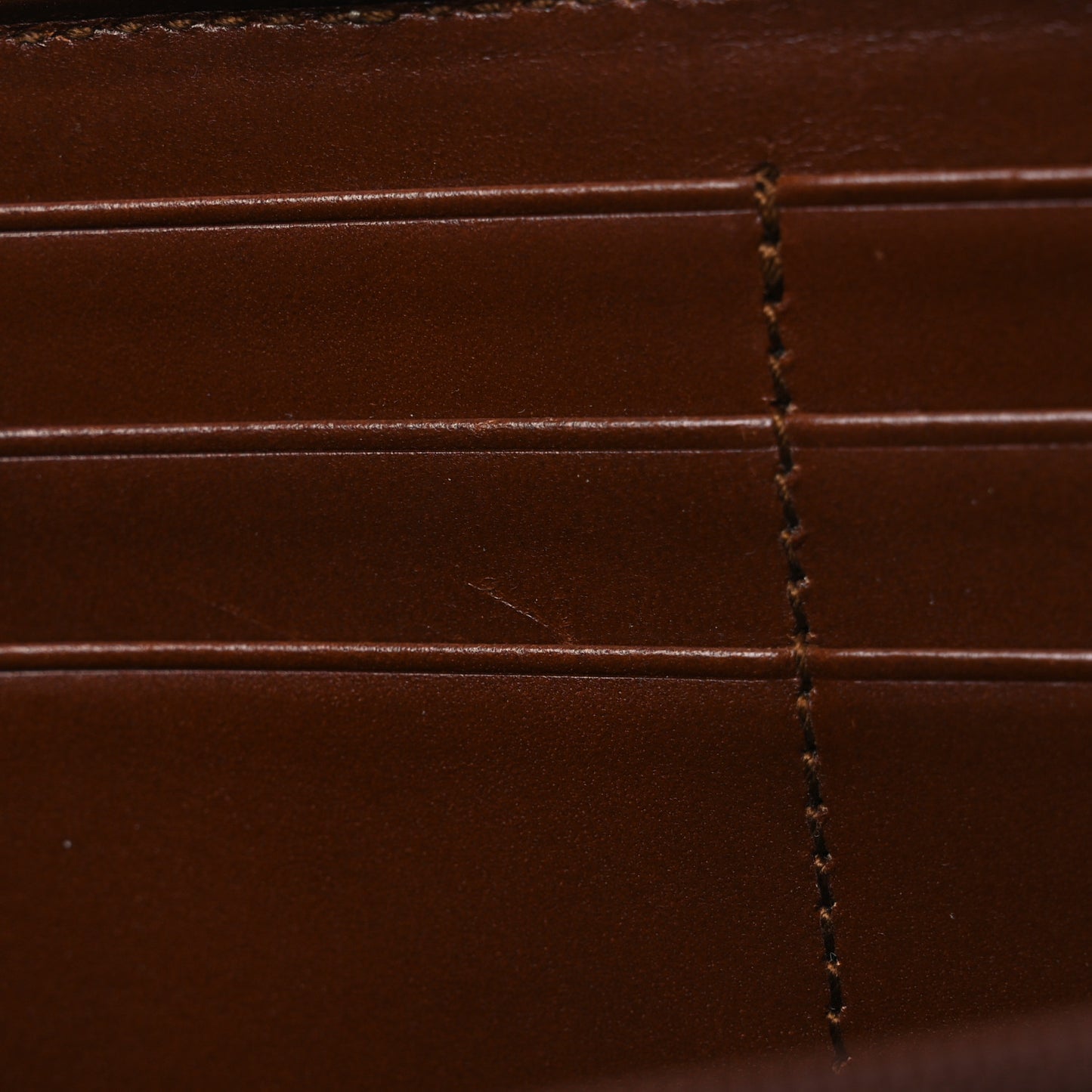 GG Supreme Monogram Cuoio Toscano Zip Around Wallet Beige Ebony Cuir