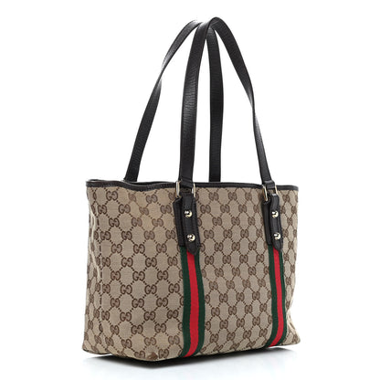 Gucci Monogram Medium Jolicoeur Tote Dark Brown 3 of 11