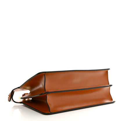 Fendi Vitello King Luxor Shiny Nappa Medium Peekaboo I SEE U East West Satchel Brandy Light Rose 4 of 11