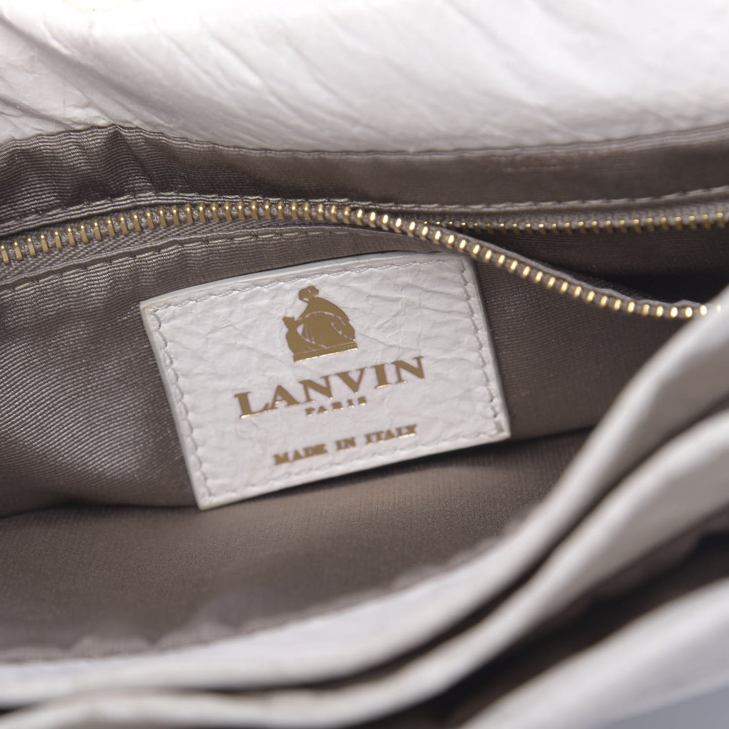 Lambskin Quilted Pearl Medium Sugar Flap Shoulder Bag White