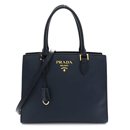Prada Saffiano Soft Calfskin Large Tote Baltico 1 of 10
