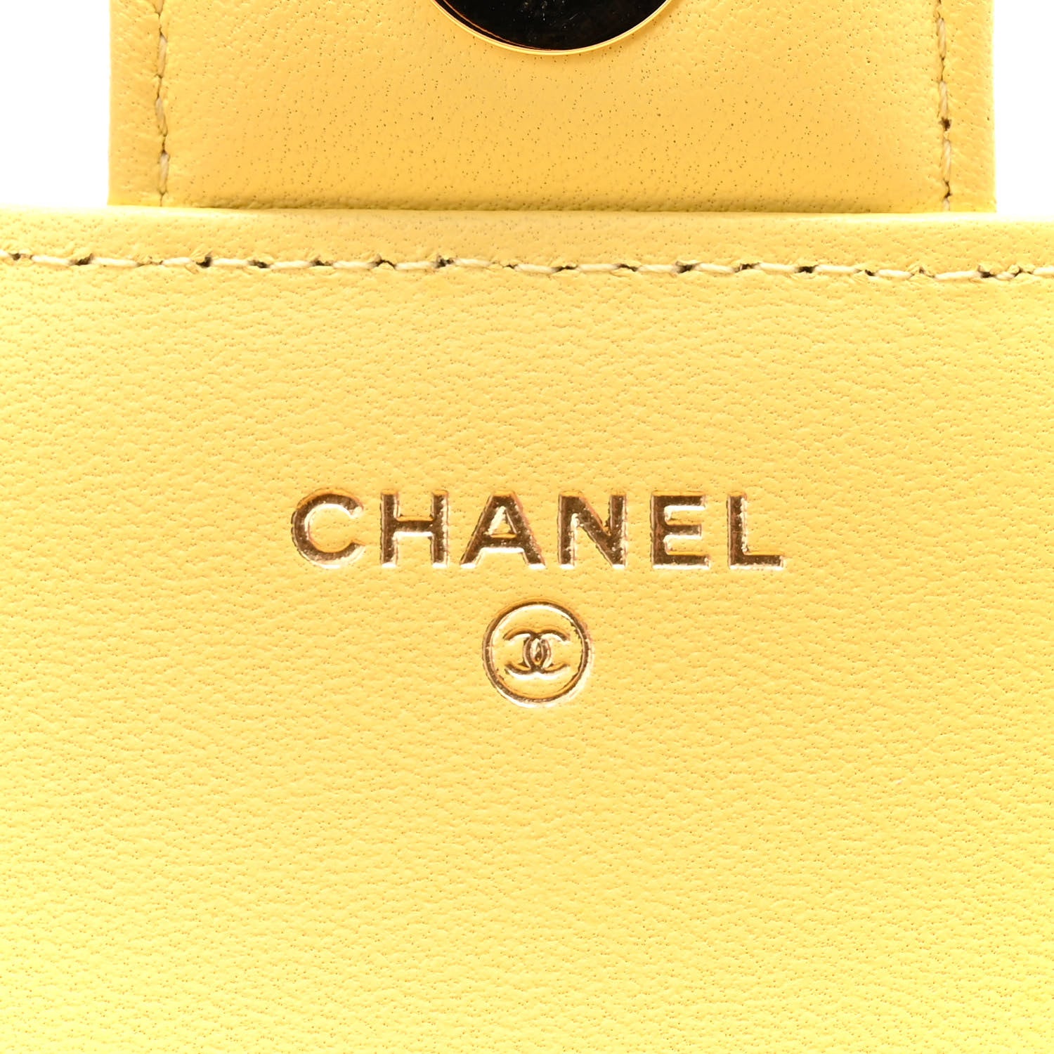 Chanel Lambskin Quilted Glasses Case With Chain Pink Yellow 6 of 12