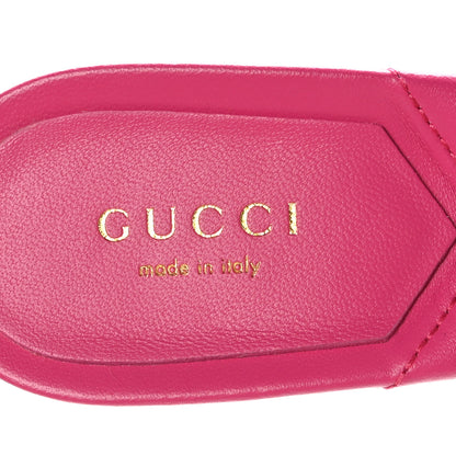Gucci Nappa Matelasse GG Marmont 75mm Slide Sandals 37 Box Pink 7 of 9