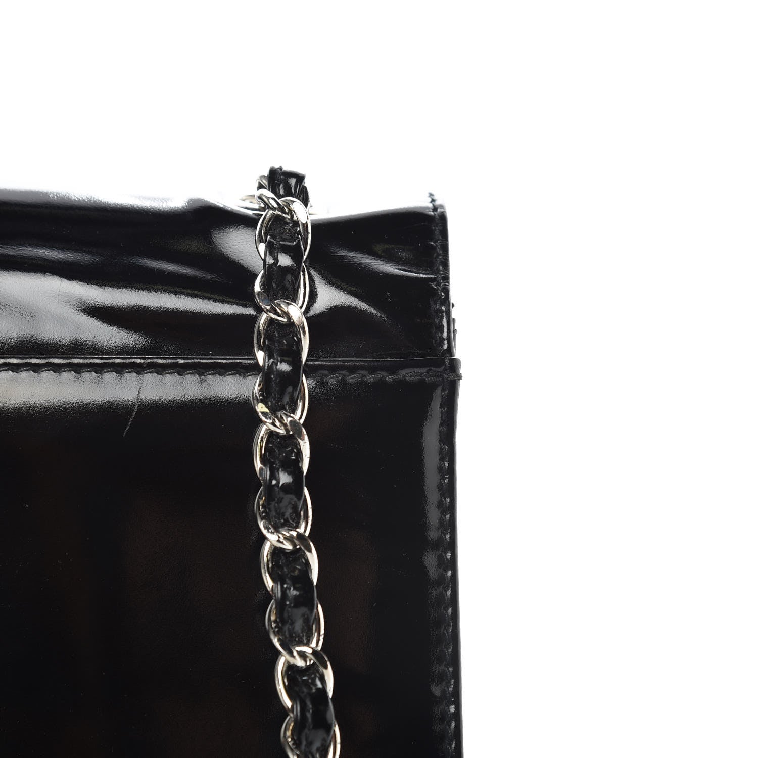 Chanel Glazed Calfskin Single Flap Black 12 of 15