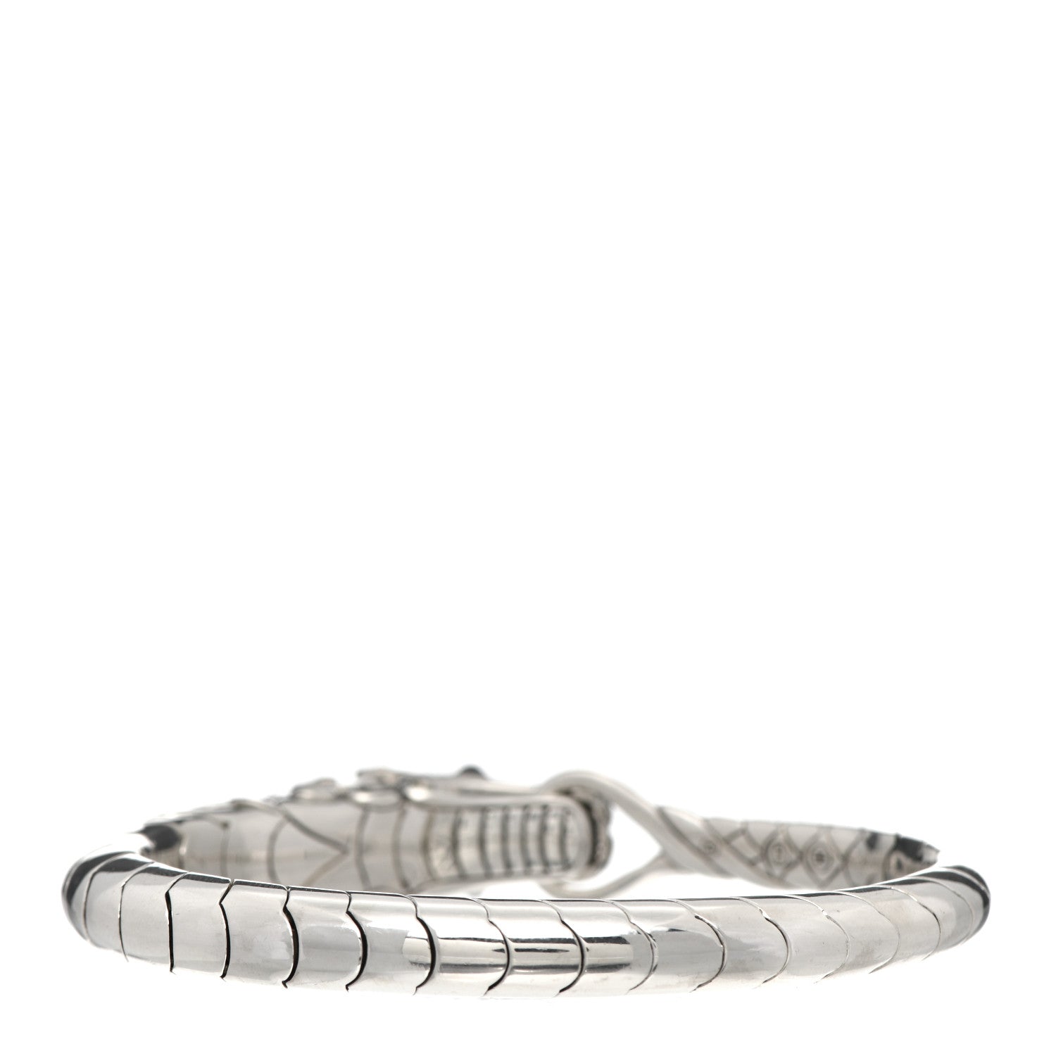 John Hardy Sterling Silver Black Sapphire Naga Legends Bracelet 3 of 4