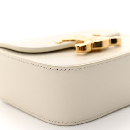Celine Shiny Calfskin Mini Triomphe Rice 8 of 10