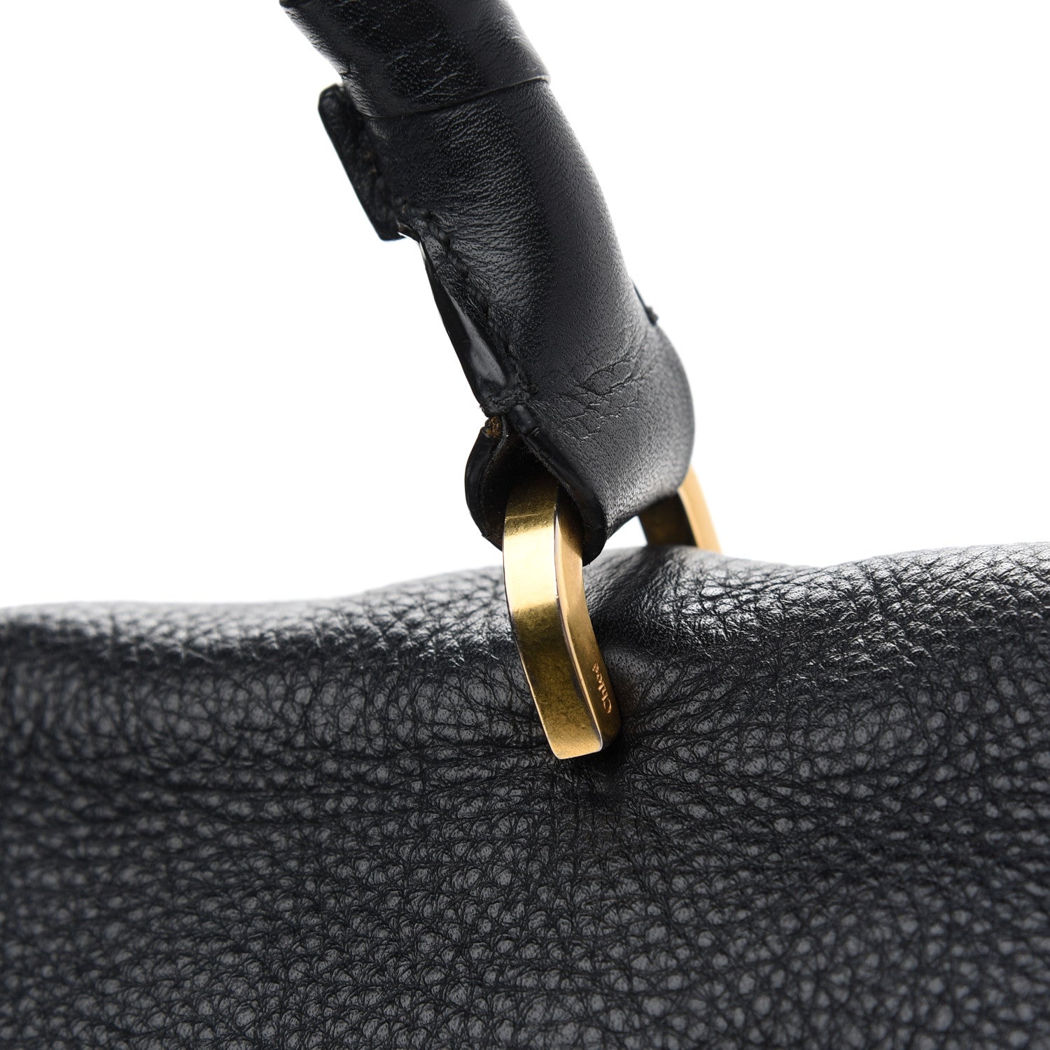 Chloe Calfskin Medium Marcie Top Handle Bag Black 9 of 11