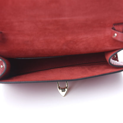 Valentino Garavani Pebbled Calfskin Medium Rockstud Flip Lock Crossbody Bag Red 5 of 10