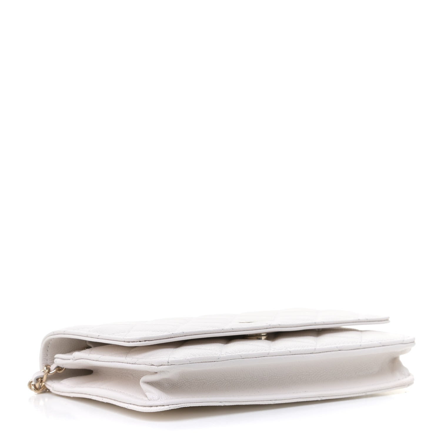 Chanel Caviar Quilted Wallet On Chain WOC White 4 of 11