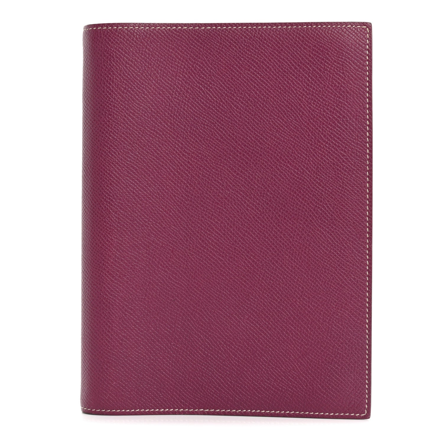 Hermes Epsom Bi-Color Globe Trotter Agenda Cover GM  Tosca Rose Tyrien 1 of 9