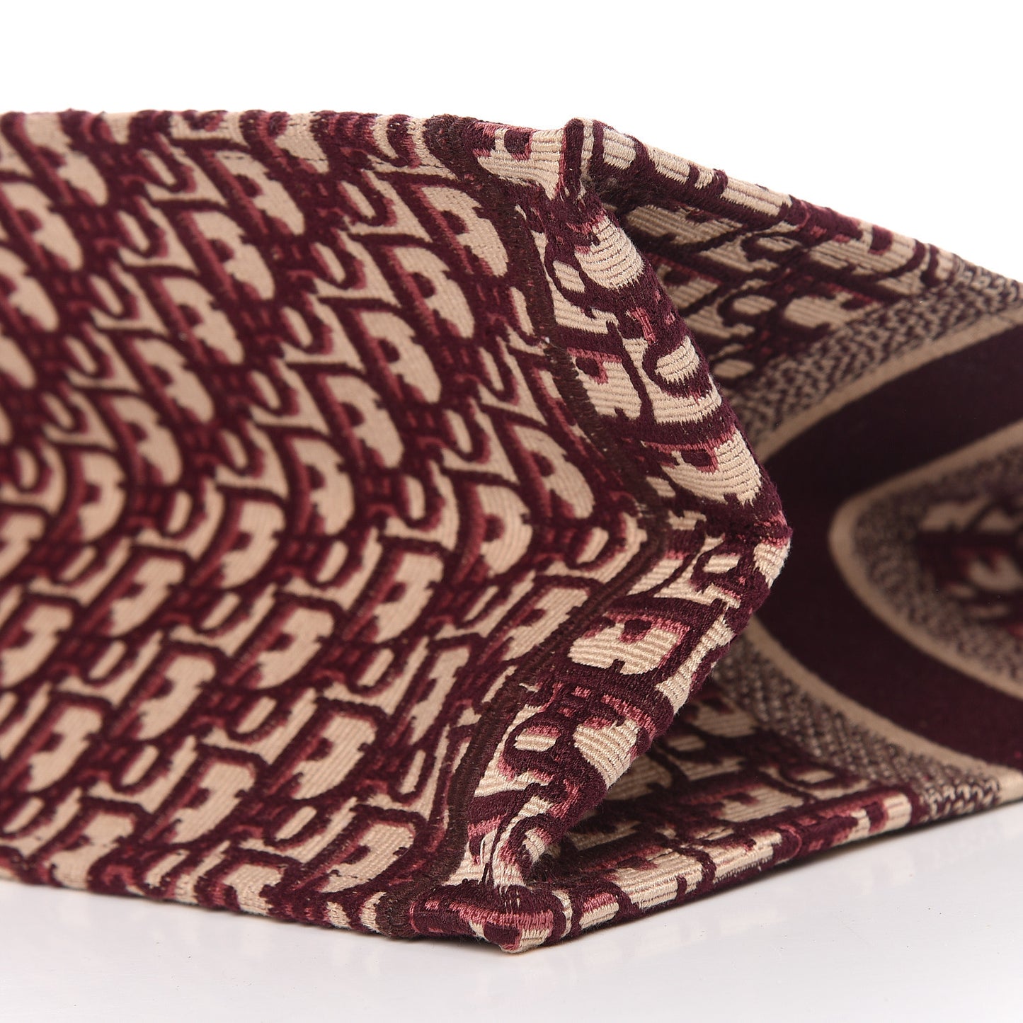 Oblique Medium Book Tote Burgundy Multicolor