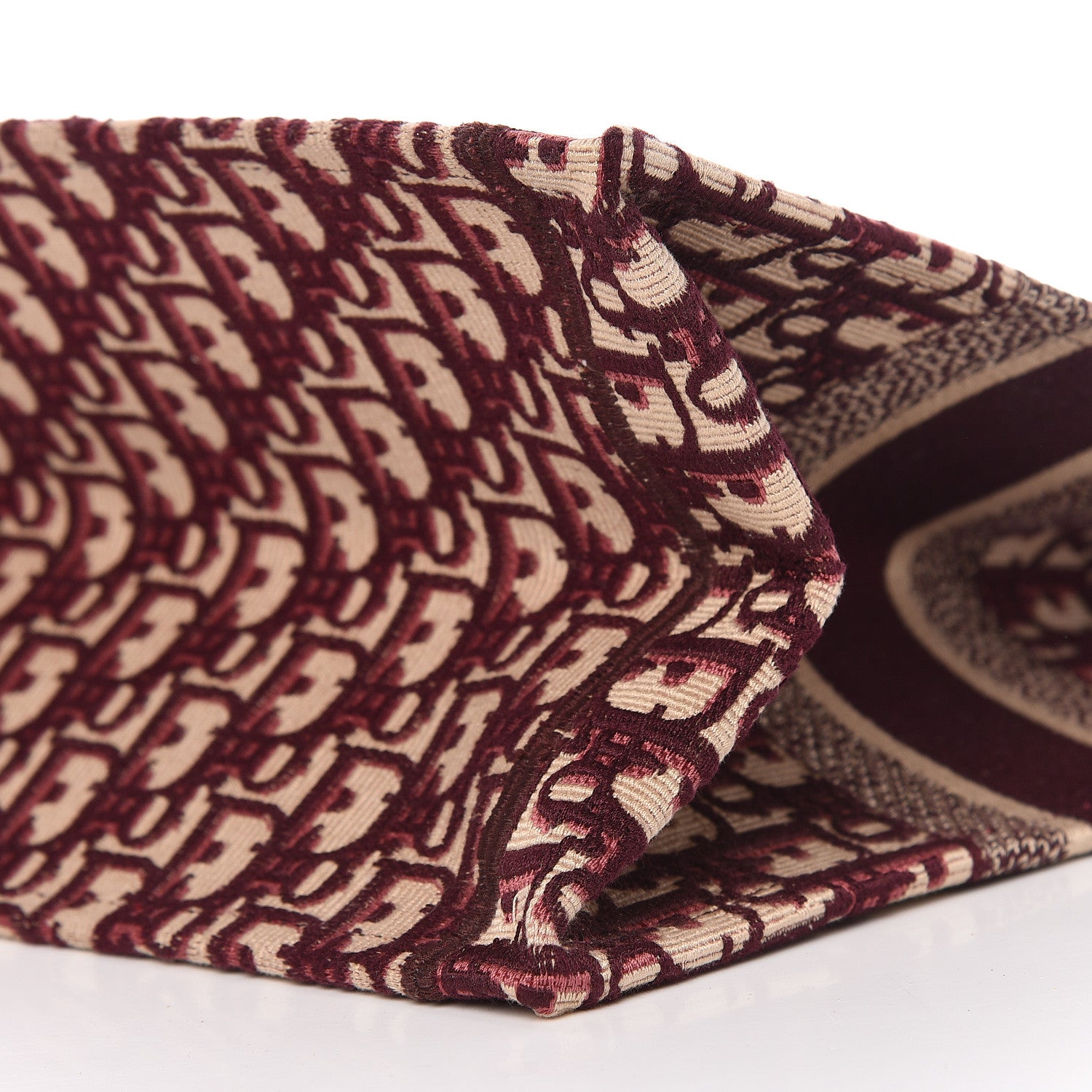 Christian Dior Oblique Medium Book Tote Burgundy Multicolor 10 of 10