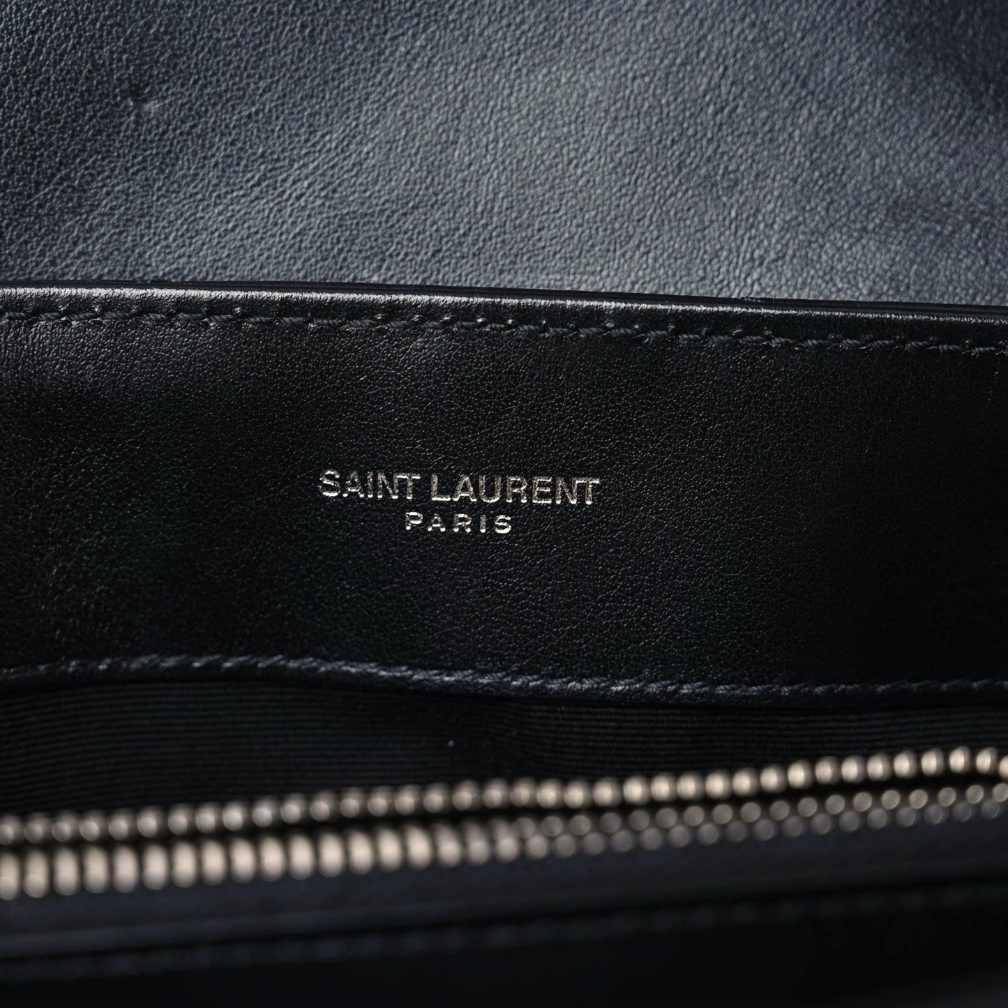 Calfskin Y Quilted Monogram Small Loulou Chain Satchel Black