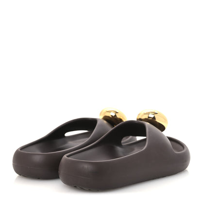 Loewe Foam Rubber Paula's Ibiza Pebble Toe Post Sandals 37 Shitake 5 of 12