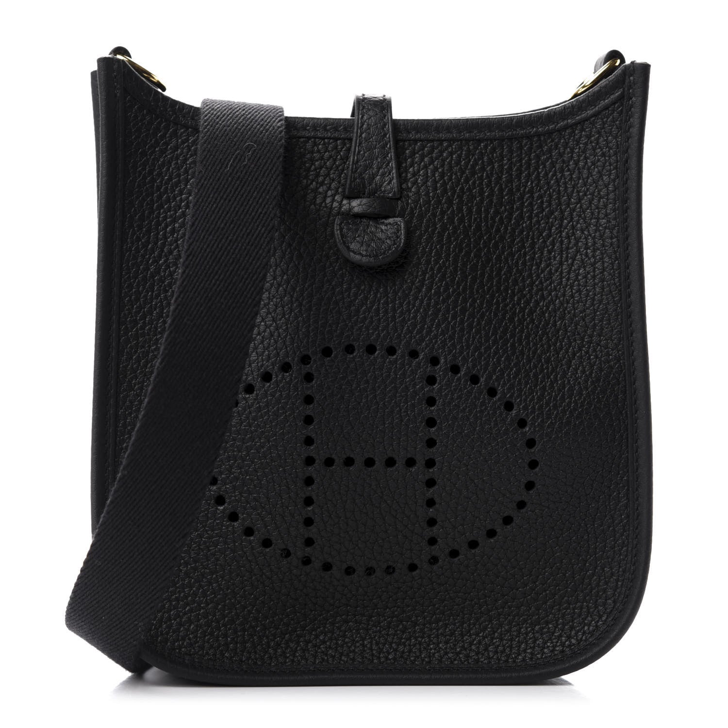 Hermes Taurillon Clemence Evelyne TPM Black 1 of 11