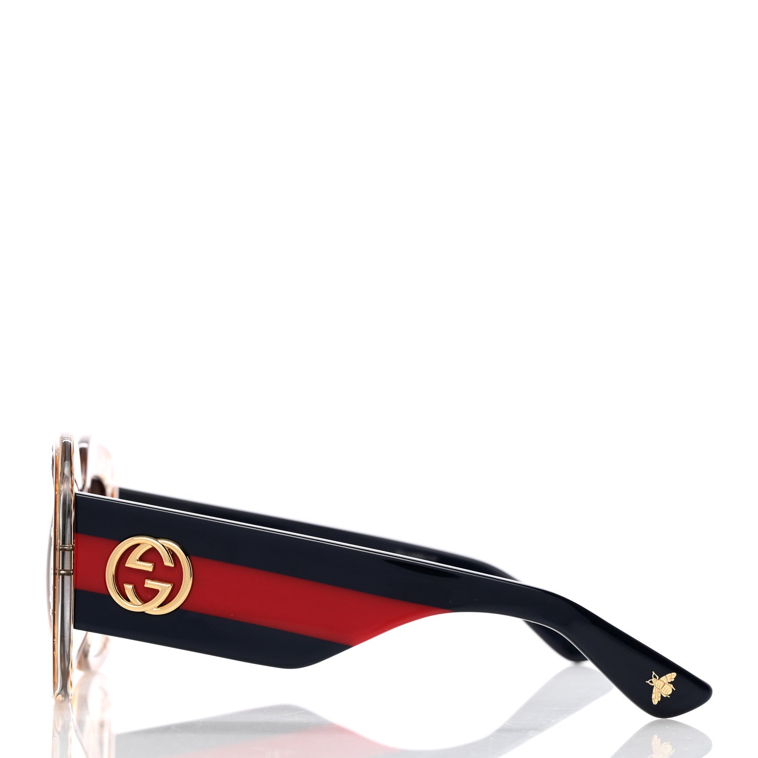 Gucci Acetate Crystals Web Square Frame GG3862/S Sunglasses Brown 3 of 8