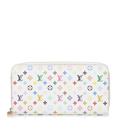 Louis Vuitton Monogram Multicolor Zippy Wallet White Litchi 1 of 7