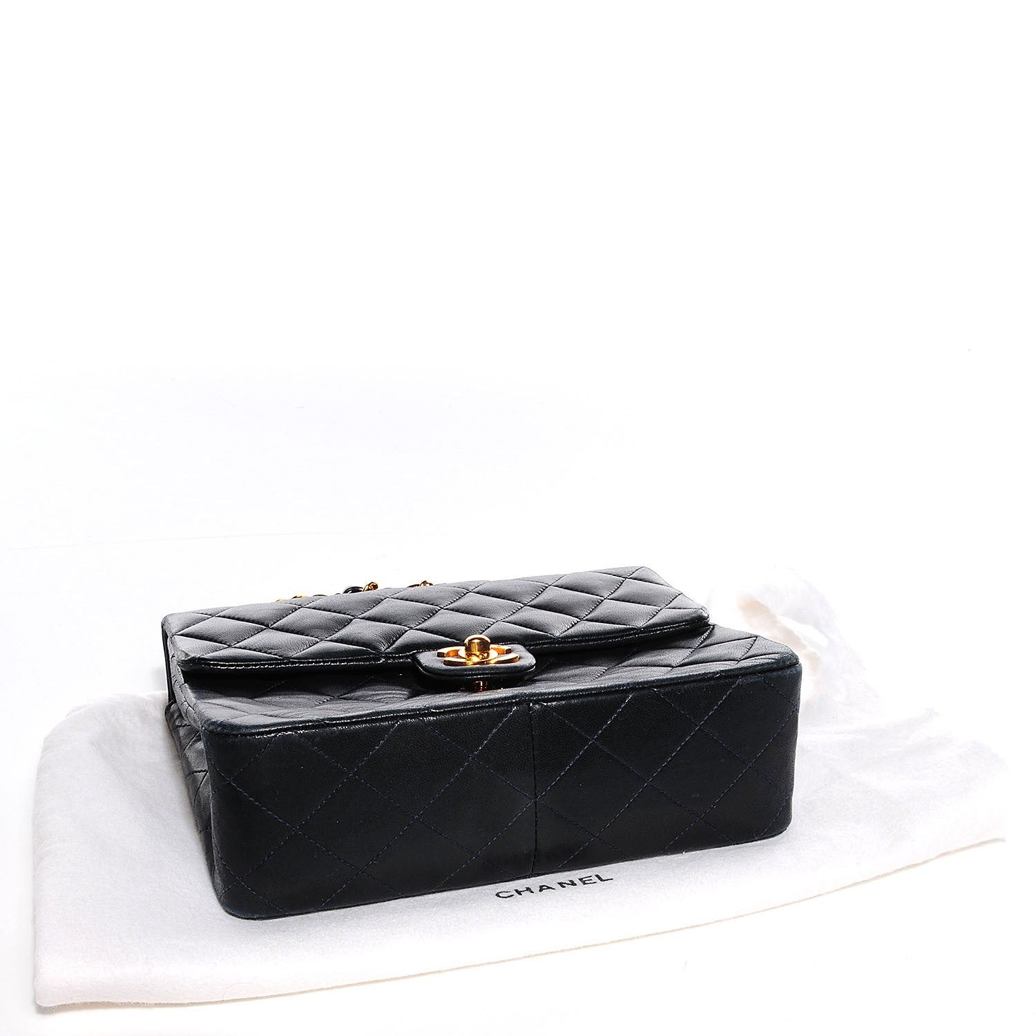 Chanel Lambskin Quilted Mini Square Flap Black 4 of 8