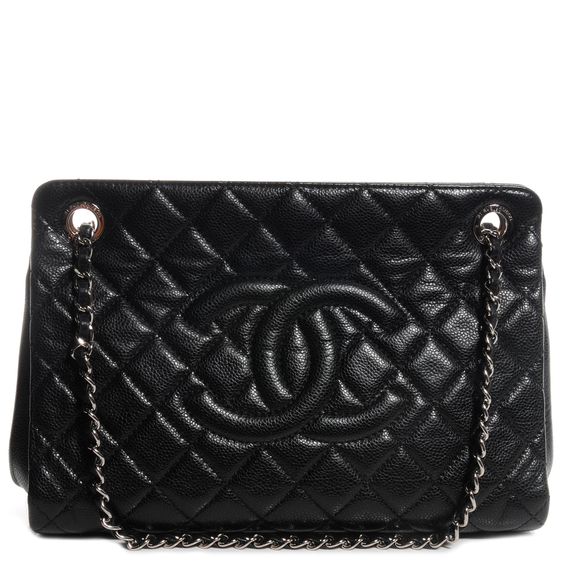 Chanel Caviar Timeless CC Shopping Tote Black 1 of 9