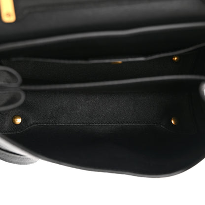 Salvatore Ferragamo Calfskin Small Margot Top Handle Satchel Black 5 of 10