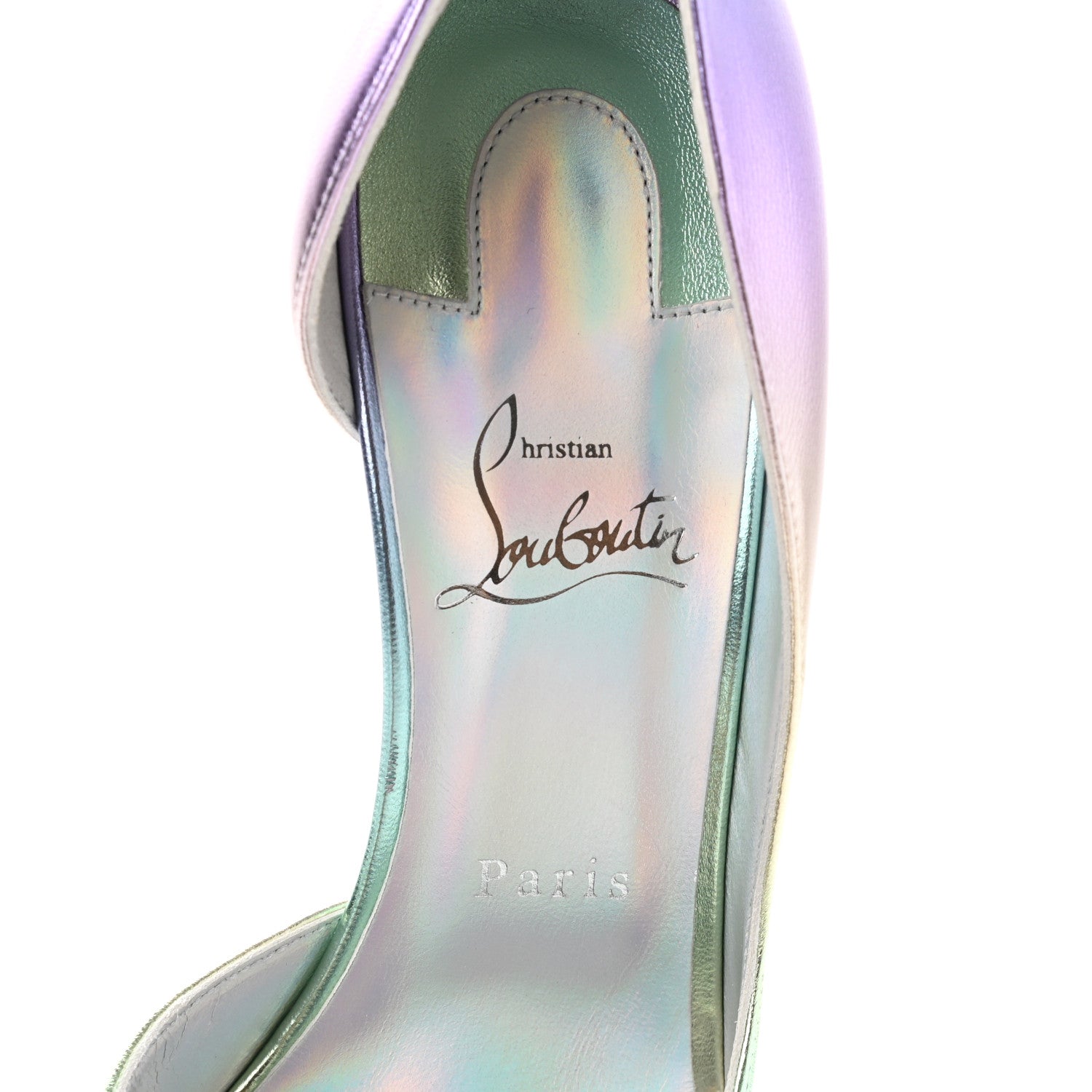 Christian Louboutin Iridescent Nappa Lam Licorne Iriza 100 Pumps 40 Multicolor 7 of 9