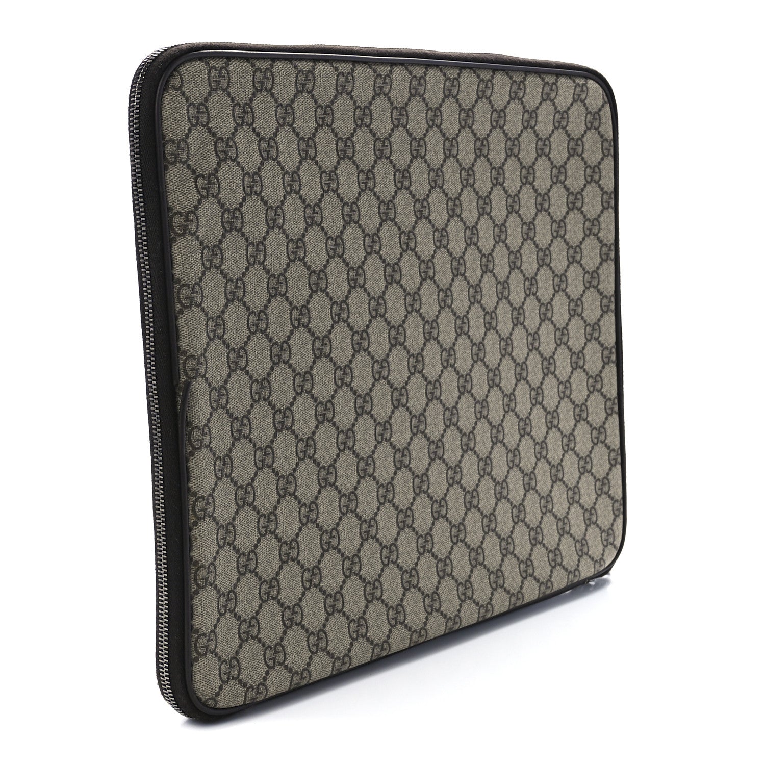 Gucci GG Plus Monogram Medium Interlocking G Laptop Case Dark Brown 3 of 13