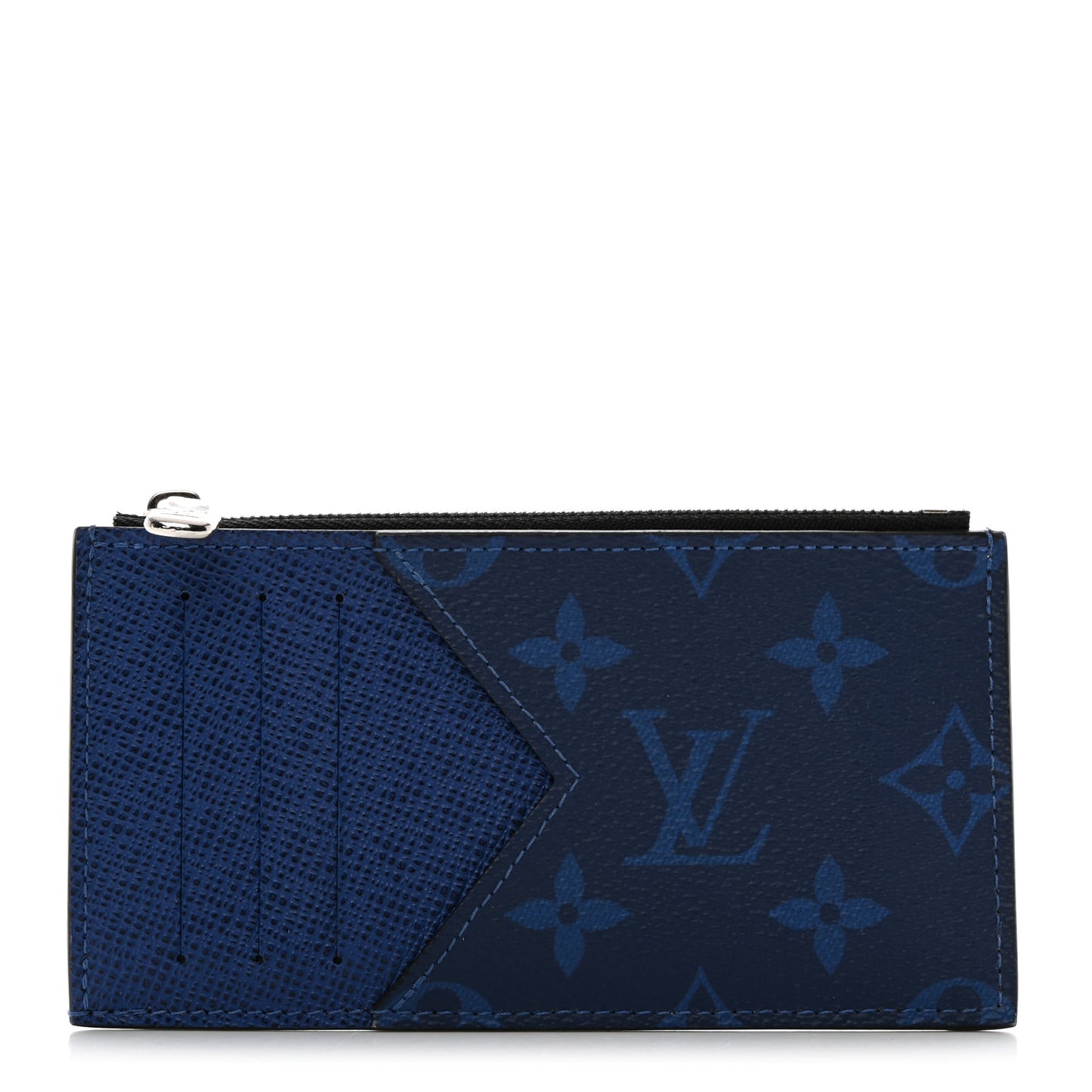 Monogram Taiga Coin Card Holder Cobalt