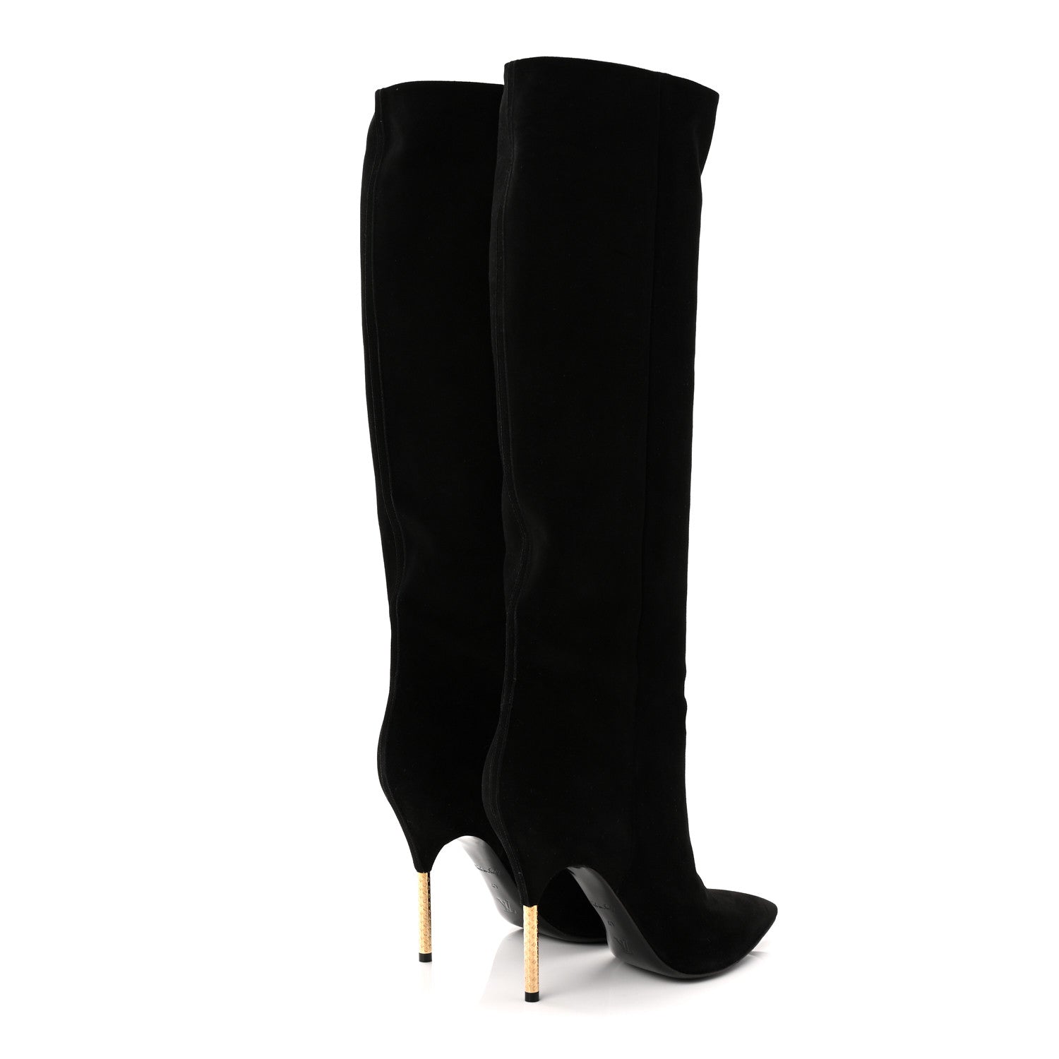 Louis Vuitton Suede High Boots 41 Black 4 of 9