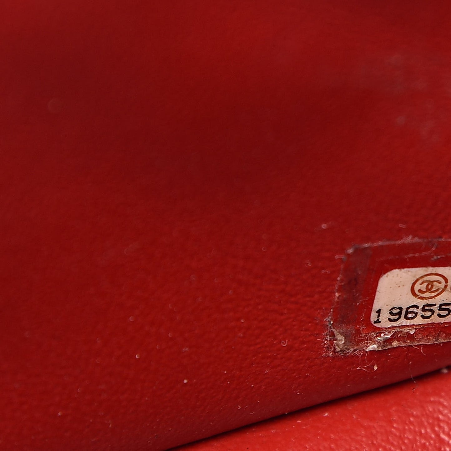 Lambskin Quilted Mini Square Flap Red