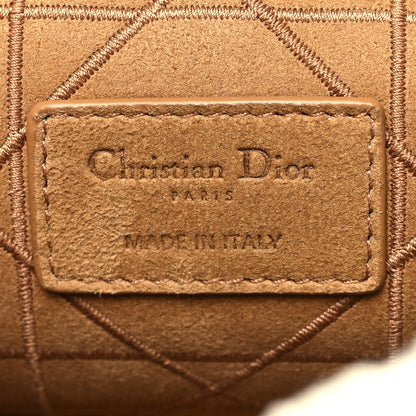 Christian Dior Shearling Cannage Medium Caro Bag Natural 6 of 9