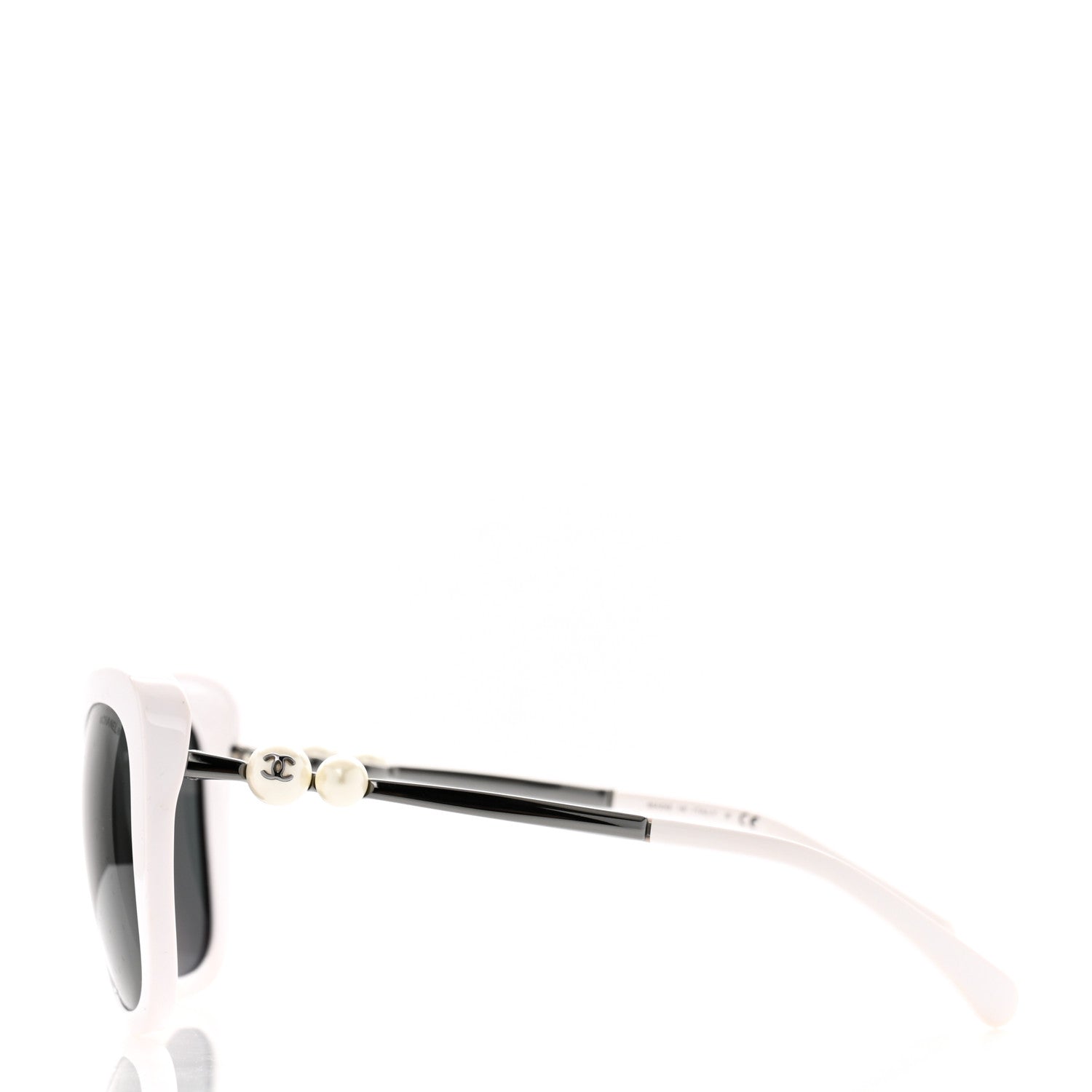 Chanel Acetate Butterfly Winter Pearl Sunglasses 5339-H White 3 of 8