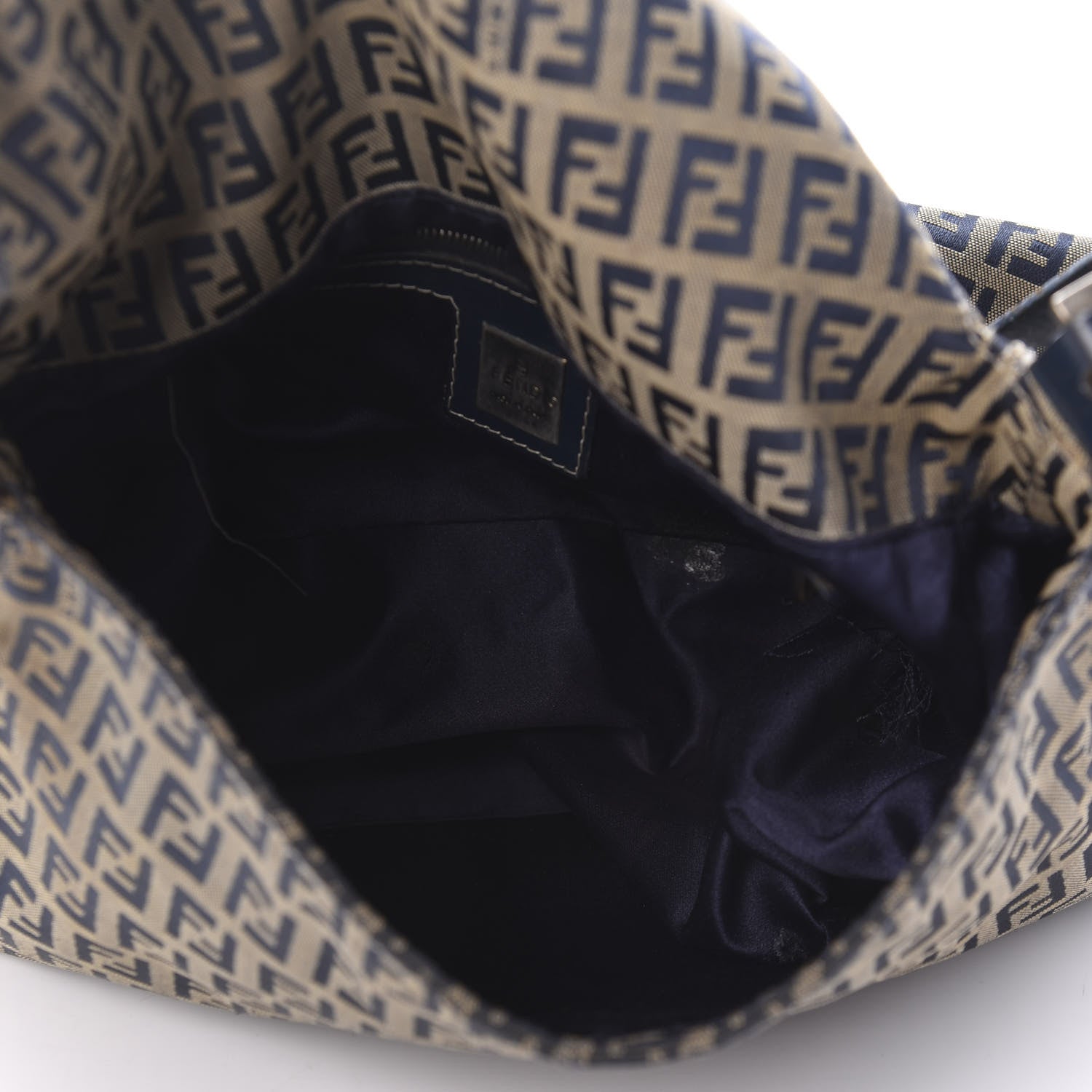 Fendi Zucchino Mama Baguette Navy 5 of 10