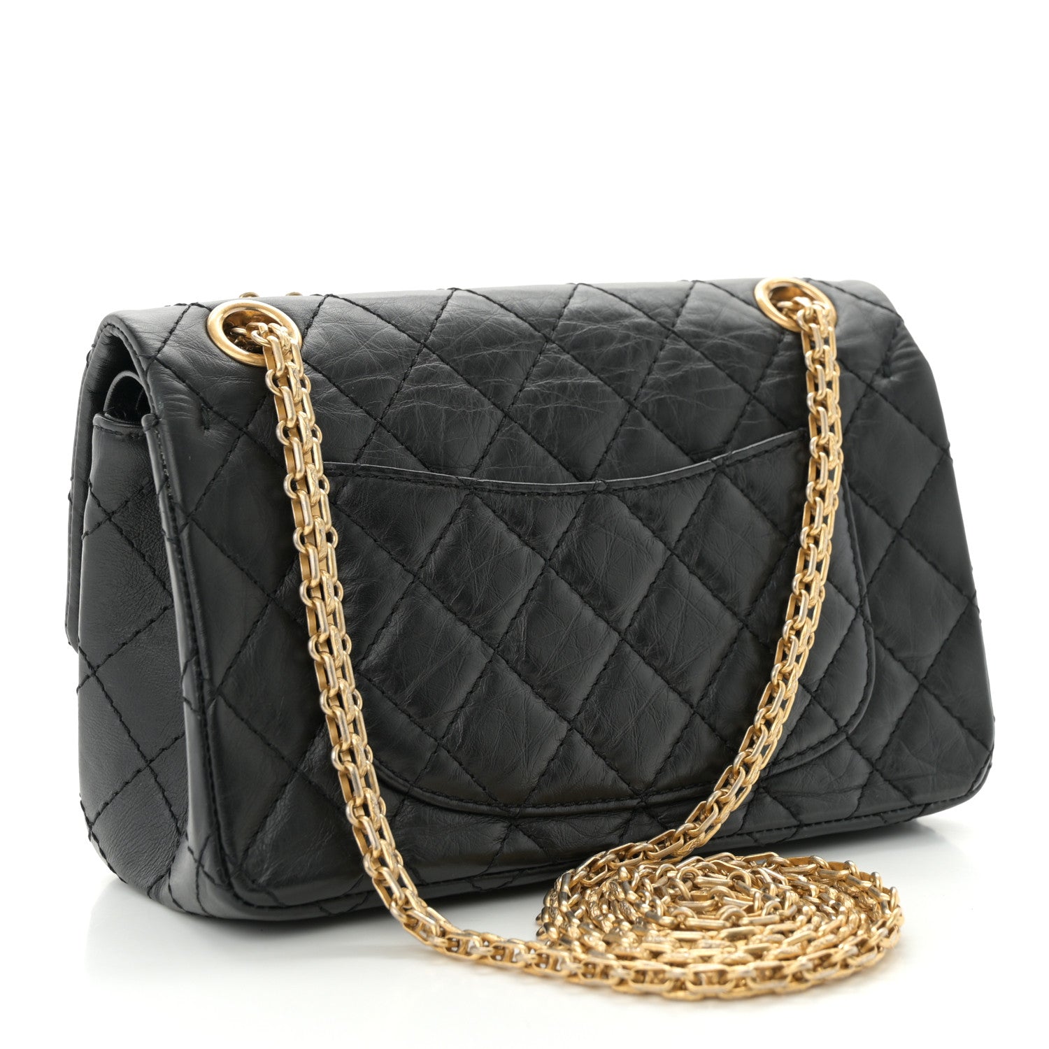 Chanel Aged Calfskin Quilted Casino 2.55 Reissue Mini Flap  Black 3 of 10