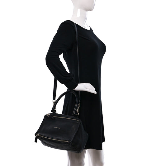 Sugar Goatskin Small Pandora Black