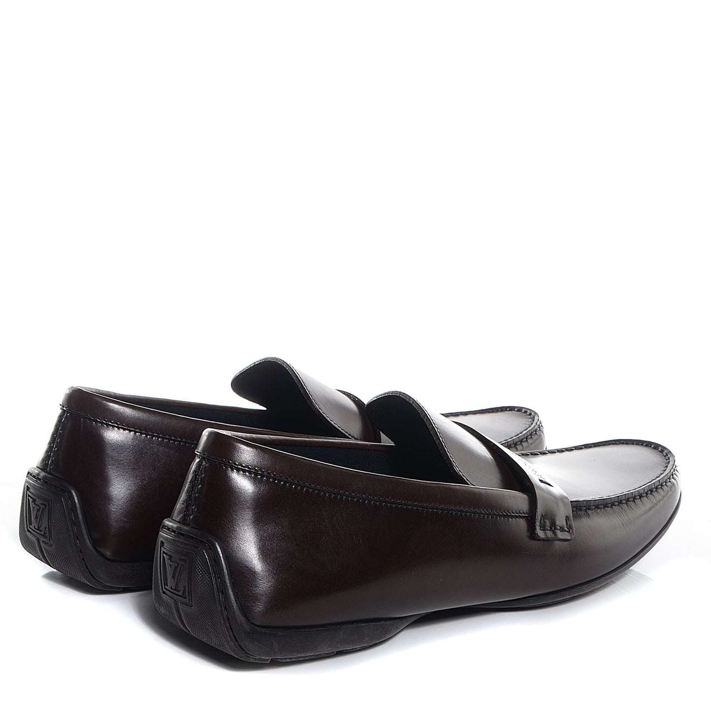 Mens Calfskin Bowery Moccasin Loafer 10 Brown