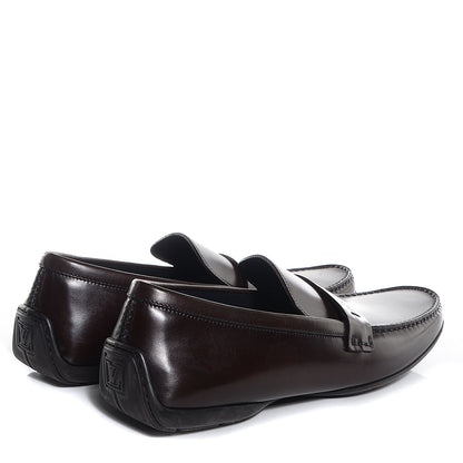 Louis Vuitton Mens Calfskin Bowery Moccasin Loafer 10 Brown 4 of 8