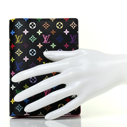 Louis Vuitton Monogram Multicolor Small Ring Agenda Cover Black Grenade 3 of 8