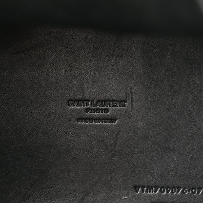 Saint Laurent Shearling Calfskin Small Emmanuelle Bucket Bag Black 6 of 12