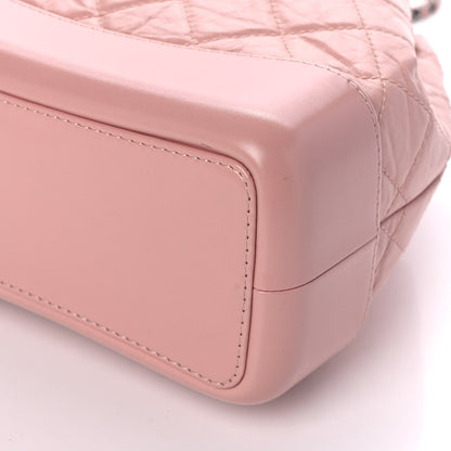 Chanel Aged Calfskin Quilted Small Gabrielle Backpack Pink 10 of 10